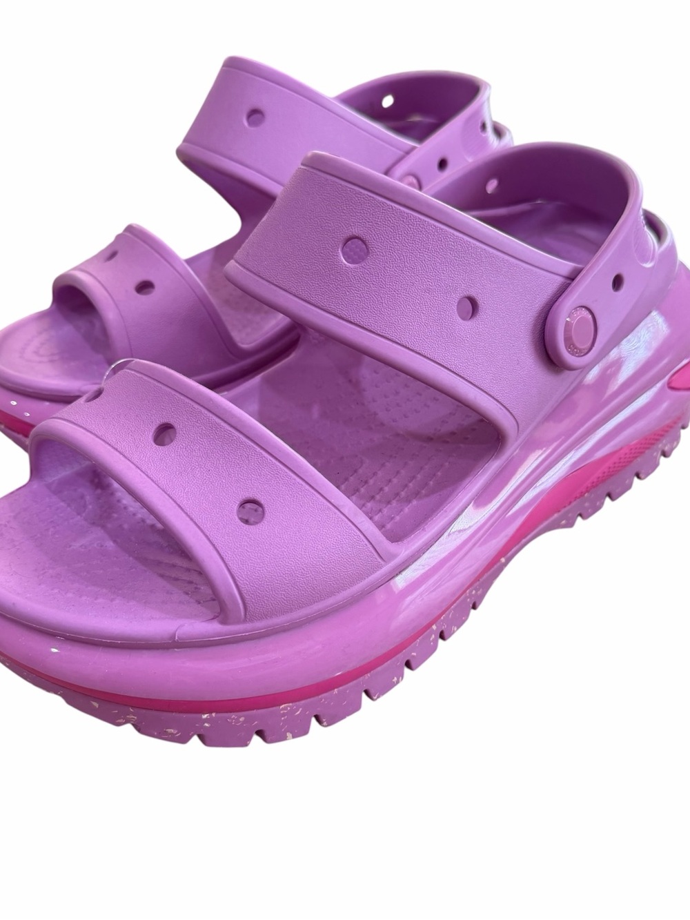 CROCS SUPER CRUSH PLATFORM SANDALS  Lilac & Pink NWT - Women’s Size 11